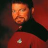 Commander William T Riker paint by number