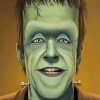 Creepy Herman Munster paint by number