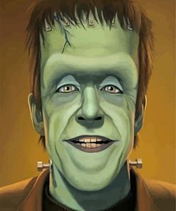 Creepy Herman Munster paint by number