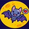 Cute Bat paint by number