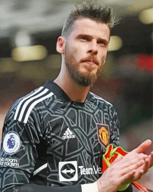 David De Gea Player paint by number