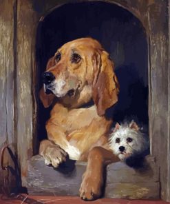 Dignity And Impudence By Sir Edwin Landseer paint by number