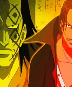 Dragon And Shanks One Piece Anime paint by number