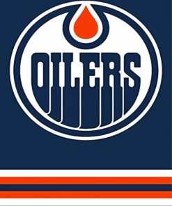 Edmonton Oilers Logo paint by number