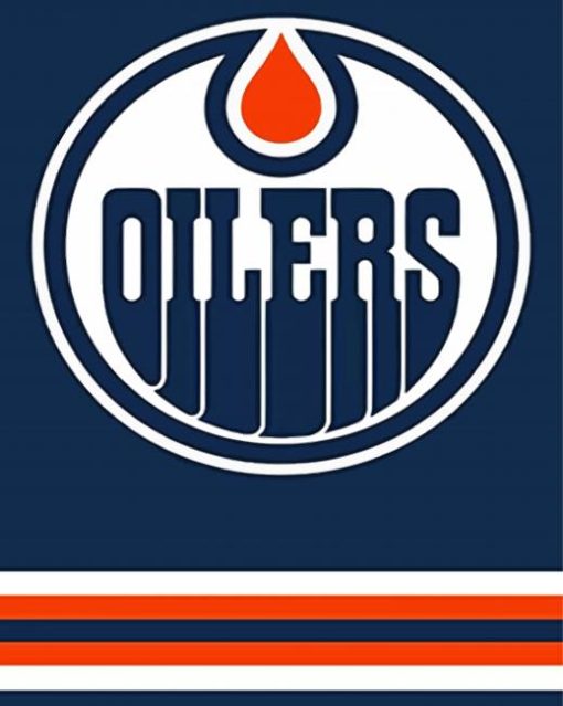 Edmonton Oilers Logo paint by number