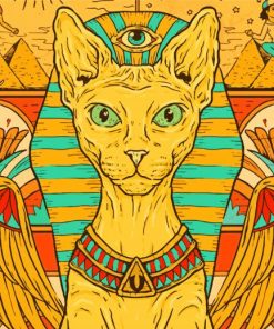 Egyptian Cat paint by number