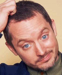 Elijah Wood Actor Paint by number