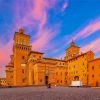 Este Castle Ferrara paint by number