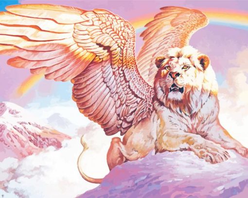 Fantasy Lion Wings paint by number