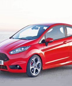 Fiesta ST Car Beach paint by number