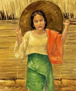 Filipina Woman Art paint by number