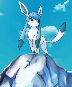 Glaceon Illustration paint by number