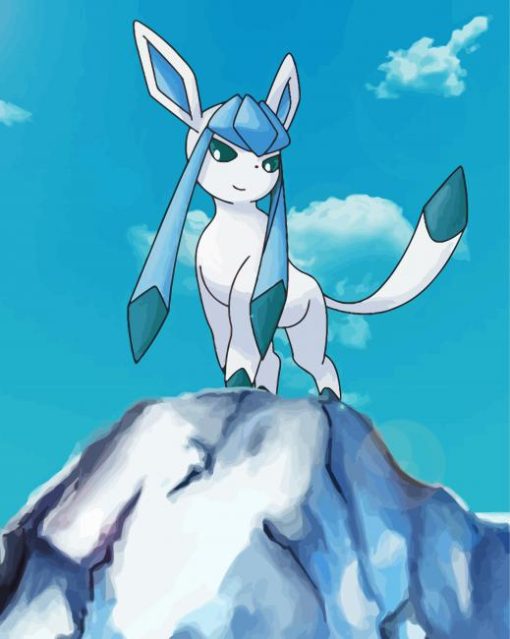 Glaceon Illustration paint by number