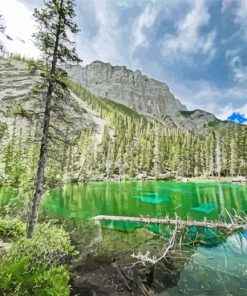 Grassi Lakes Canada Landscape Paint by number