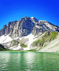 Greek Mountain Tymfi Landscape paint by number