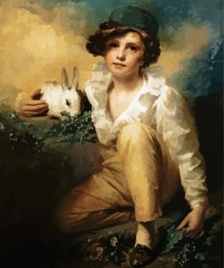 Henry Raeburn Boy And Rabbit paint by number