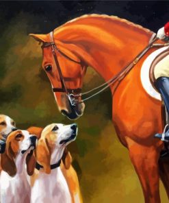 Horses And Hounds Paint by number