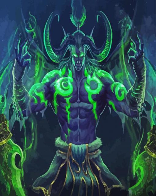 Illidan Stormrage Art paint by number