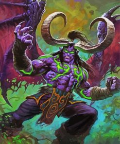 Illidan Stormrage Game Character paint by number