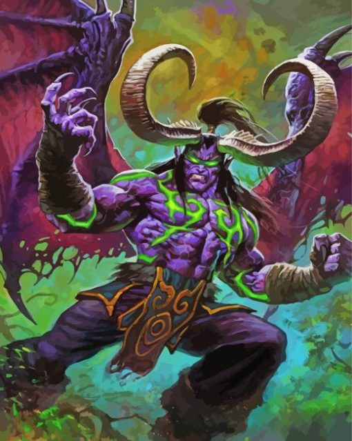 Illidan Stormrage Game Character paint by number