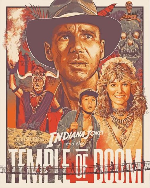 Indiana Jones And The Temple Of Doom Paint by number