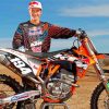 Ken Roczen German Motorcycle Racer paint by number