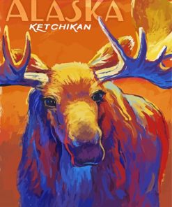 Ketchikan Poster Art Paint by number