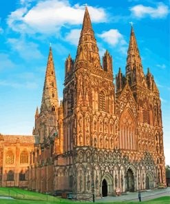 Lichfield Cathedral paint by number