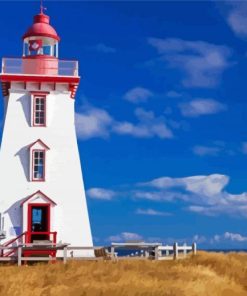 Lighthouse PEI paint by number