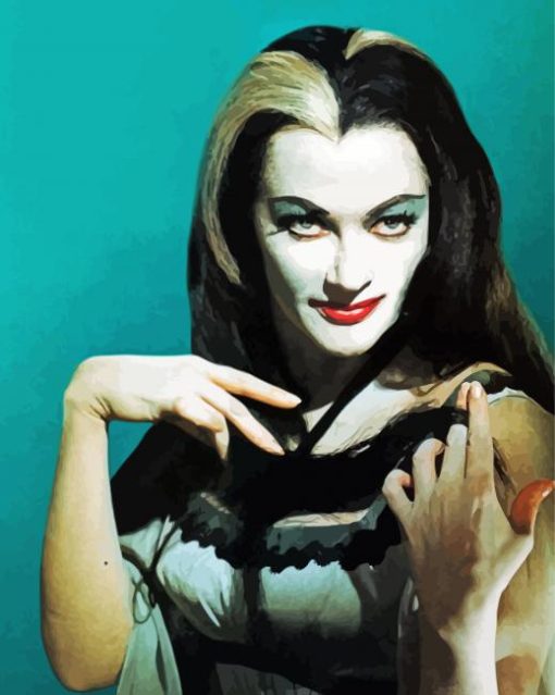 Lily Munster paint by number