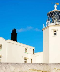 Lizard Lighthouse Cornwall England paint by number