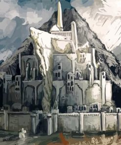 Lord Of The Rings Minas Tirith paint by number