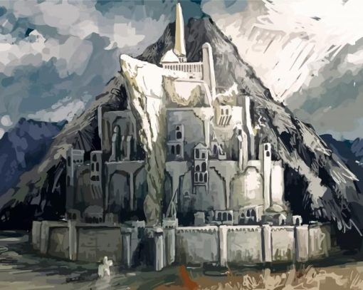 Lord Of The Rings Minas Tirith paint by number