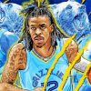 Memphis Grizzlies Basketball Players Paint by number