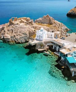 Milos Island In Greece Paint by number