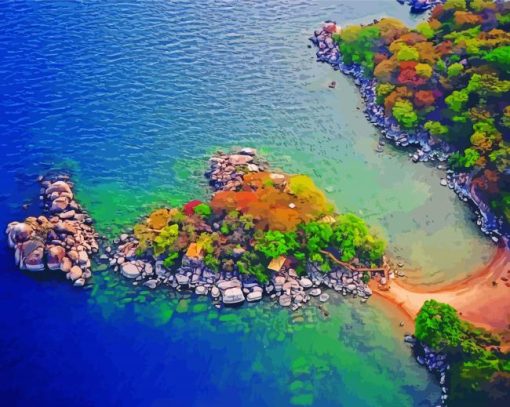 Mumbo Island Malawi paint by number