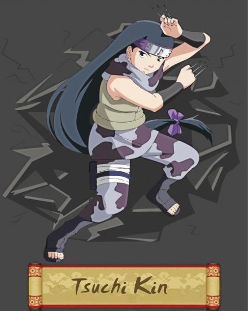 Naruto Kin Tsuchi Anime Girl paint by number