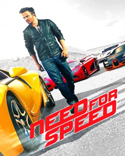 Need For Speed Movie paint by number