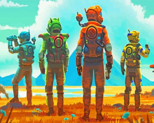 No Mans Sky Characters paint by number