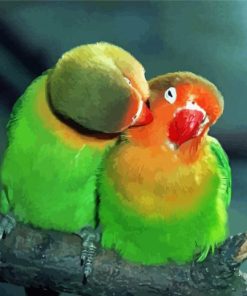 Parrot Love Bird paint by number