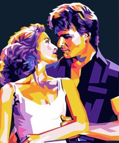 Patrick Swayze paint by number