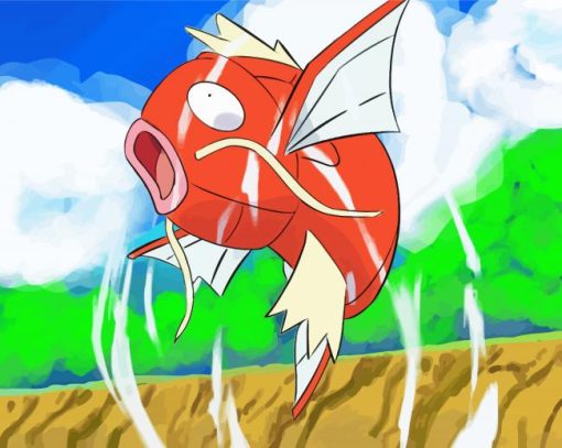 Pokemon Magikarp paint by number