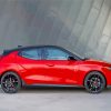 Red Hyundai Veloster paint by number