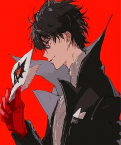 Ren Amamya Joker Persona 5 paint by number