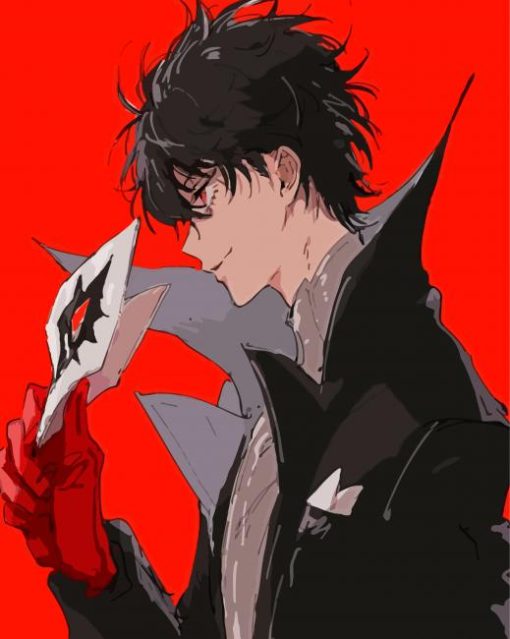 Ren Amamya Joker Persona 5 paint by number