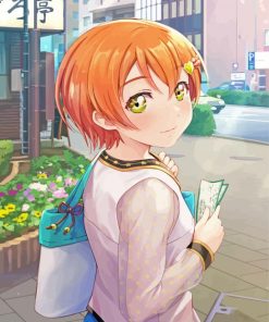 Rin Hoshizora Anime Girl paint by number