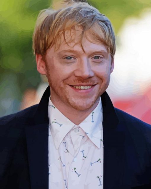 Rupert Grint Actor paint by number