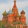 Saint Basils Cathedral Moscow paint by number