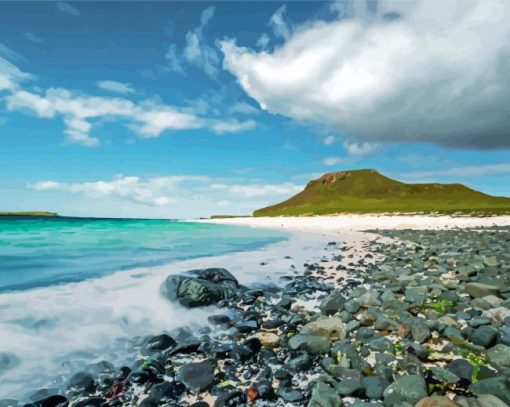 Scotland Coral Beach paint by number