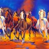 Seven Horses paint by number